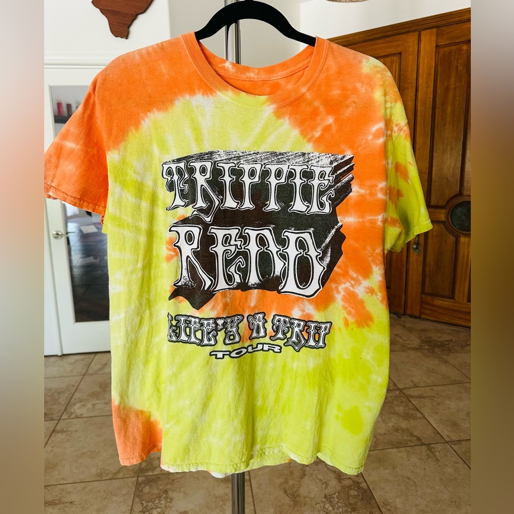Trippie Redd Life's A Trip Tour 2019 Rap Rapper Tie-Dye T-Shirt Size Large